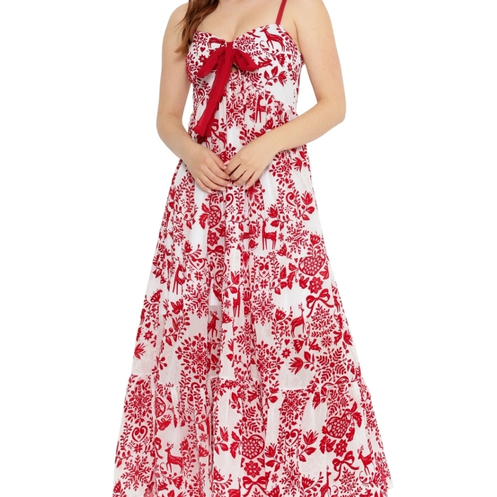 Blackmilk Flockmas Folk Tiered Maxi Dress 18. NWT